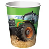 Partydeko Set klein Traktor für 8 Kinder
