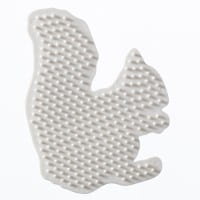 Nabbi® BioBeads Stiftplatte Eichhörnchen, 12 x 9 cm, weiß