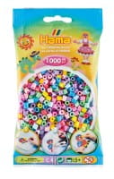 Hama Beutel mit 1000 Midi-Bügelperlen Pastell Mix 50