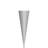 Roth Rohling grau, ohne Verschluss, 70cm, rund, Rot(h)-Spitze