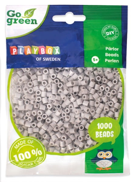 Playbox Bügelperlen Go green Midi 1000 Stk. grau