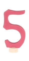 Grimm&#039;s Zahlenstecker 0 bis 9, rosa/pink