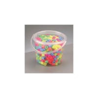 Nabbi® Jumbo Beads -Bügelperlen im Eimer, Ø 10mm 550 Stk.,Pastell Mix