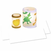 URSUS Packung Laternenzuschnitte Weiß, 20x50cm, 25Bl.