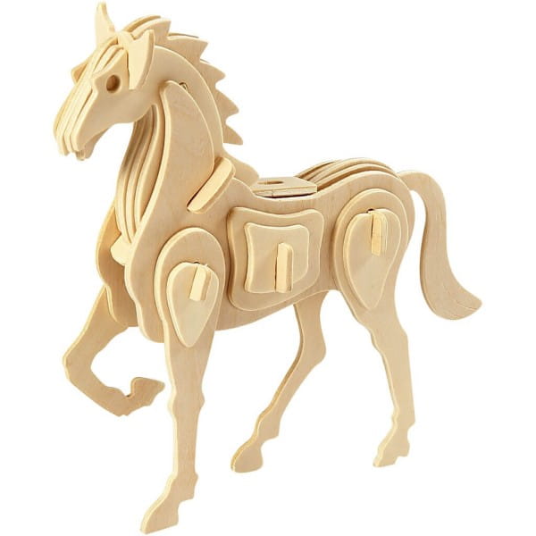 3D-Holzpuzzle Pferd