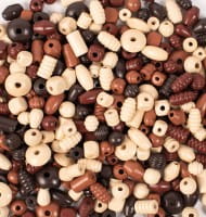 Playbox Holzperlen 250 gr naturfarben
