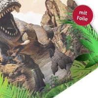 Roth Zeugnismappe Tyrannosaurus A4, wattiertes Cover, Folie