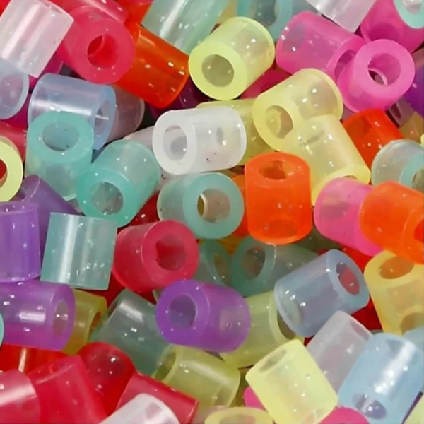 Nabbi® Bügelperlen Ø 5mm, 1.100 Stk., Glitter Mix