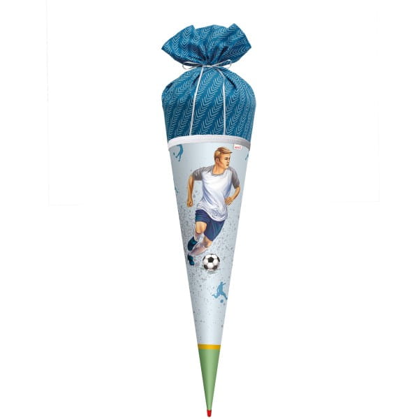 Roth Motiv-Schultüte Lieblingsstück Traumtor, 70cm, rund, mit Stoffverschluss