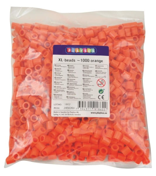 Playbox XL-Perlen 1000 Stück orange