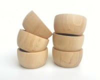 GRAPAT Schalen aus Holz (6er Pack)
