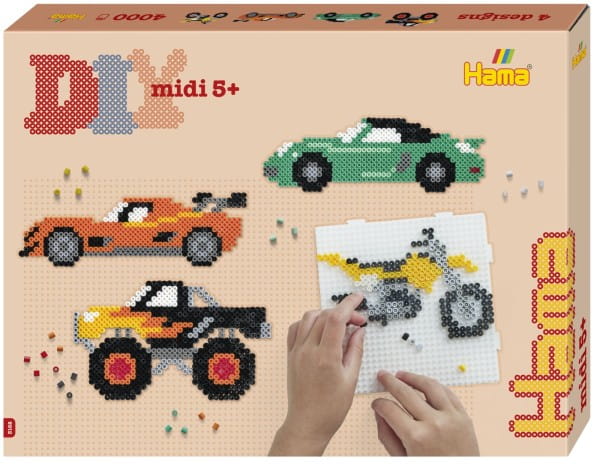 Hama Geschenkpackung Fahrzeuge Midi-Bügelperlen