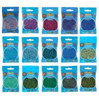 Hama Set mit 30.000 Mini-Bügelperlen kalte Farben