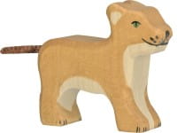 HOLZTIGER Löwe aus Holz - klein, stehend