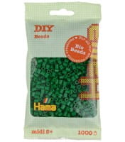 Hama Bio Beutel mit 1000 Midi-Bügelperlen grün
