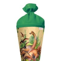 Roth Motiv-Schultüte Veganosaurus, 70cm, rund, Filzverschluss