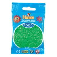 Hama Beutel mit 2000 Mini-Bügelperlen fluor-grün