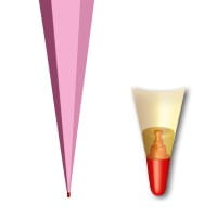 Roth XXL-Basteltüte rosa, 100 cm, eckig, Rot(h)-Spitze, Tüllverschluss