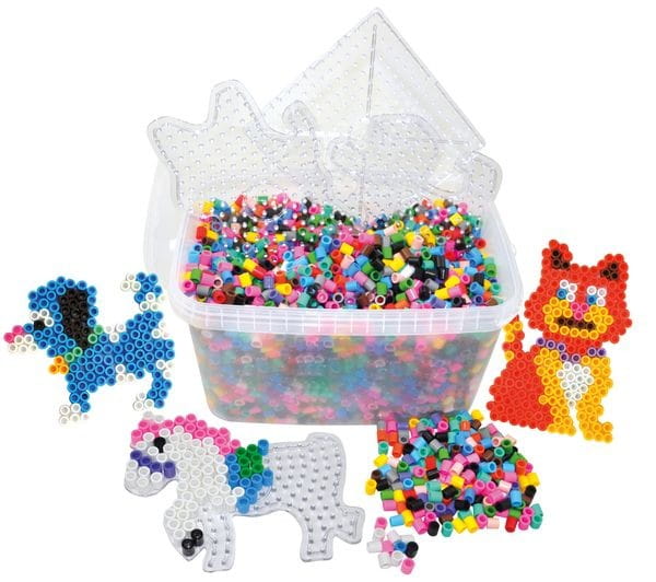 Playbox Box 6000 Stück XL-Bügelperlen Mix mit Stiftplatten