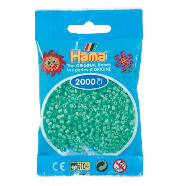 Hama Mini-Bügelperlen 2000 im Beutel hellgrün
