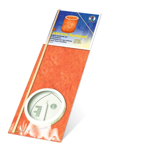 URSUS Laternen-Bastelset 6 Bananenpapier Orange