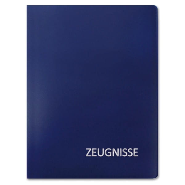 Roth Zeugnismappe Blau A4, Umschlag aus PP-Folie
