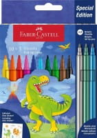 Faber-Castell Filzstifte Dino 10+3 + Sticker