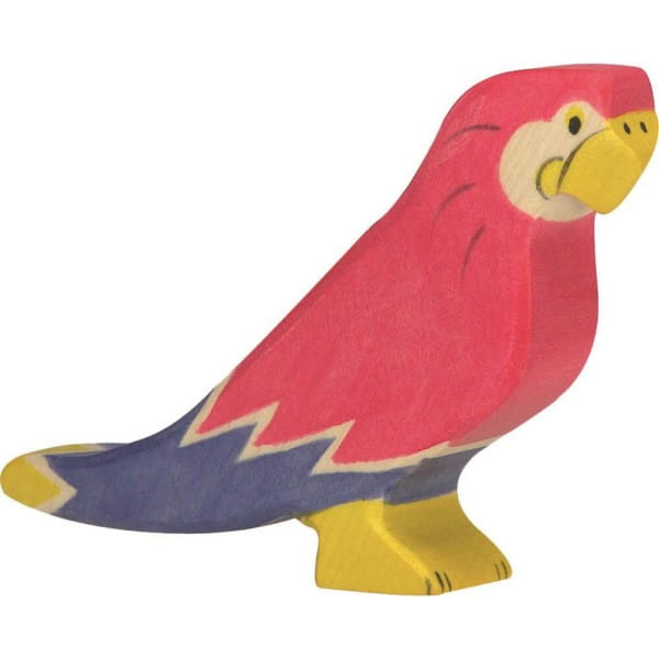 HOLZTIGER Papagei aus Holz