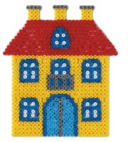 Hama Midi-Stiftplatte Haus, weiß