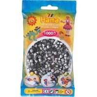 Hama Beutel mit 1000 Bügelperlen silber