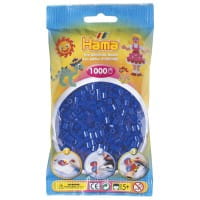 Hama Beutel mit 1000 Bügelperlen neon-blau