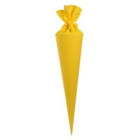 Goldbuch Bastelschultüte gelb, Filzverschluss - 70cm