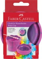 Faber-Castell Wasserbecher Clic&Go pink marble
