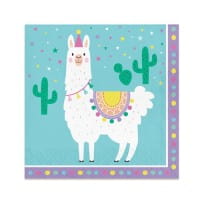Servietten Llama party, 33 cm, 16Stk.