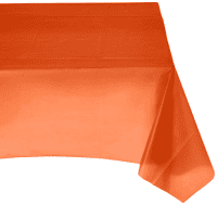 Tischdecke orange Kunststoff