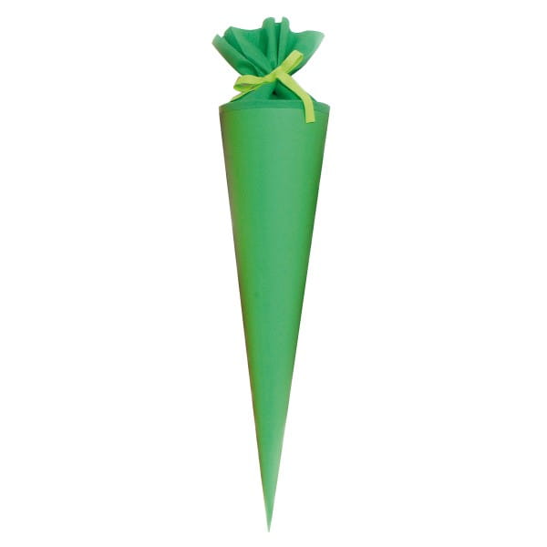 Goldbuch Bastelschultüte grün, Filzverschluss - 70cm