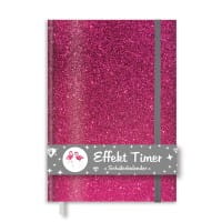 Roth Timer Pink Glitter A6, Glittereffekt