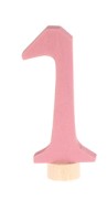 Grimm&#039;s Zahlenstecker 0 bis 9, rosa/pink