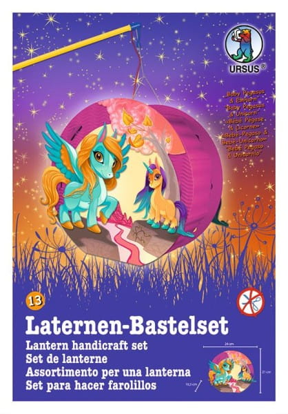 URSUS Laternenset zum Basteln Easy Line 13 Baby Pegasus