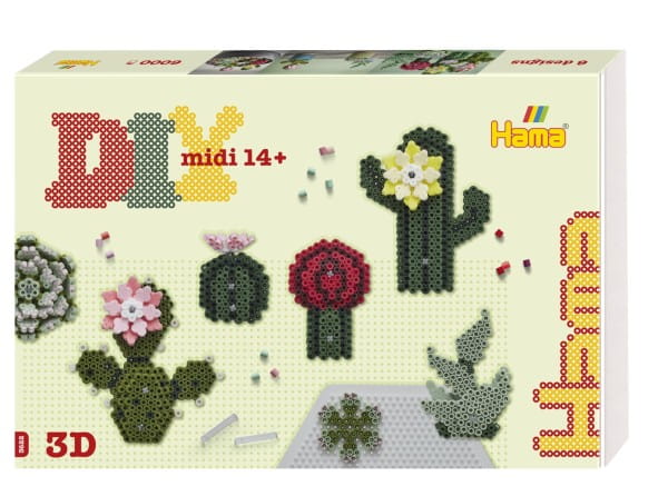 Hama Art Geschenkbox Kakteen Midi-Bügelperlen