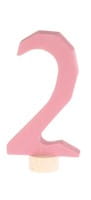 Grimm&#039;s Zahlenstecker 0 bis 9, rosa/pink