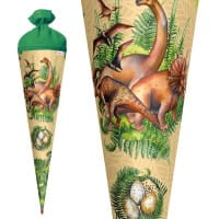 Roth Motiv-Schultüte Veganosaurus, 70cm, rund, Filzverschluss