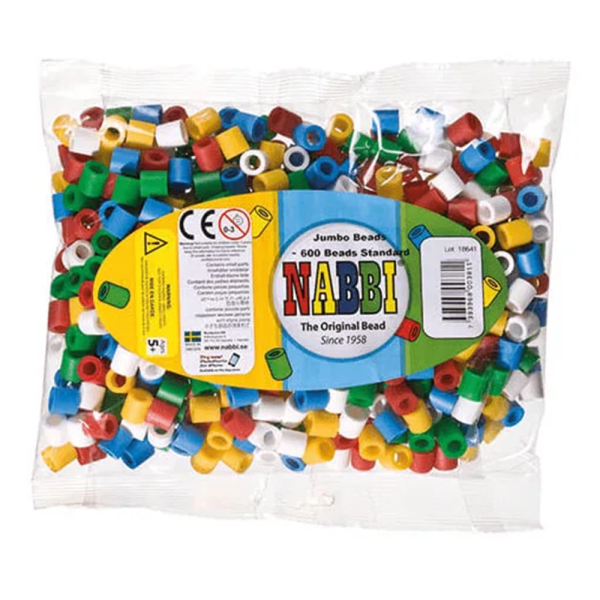 Nabbi®Jumbo Beads Bügelperlen Ø 10mm, 600 Stk., Standard Mix