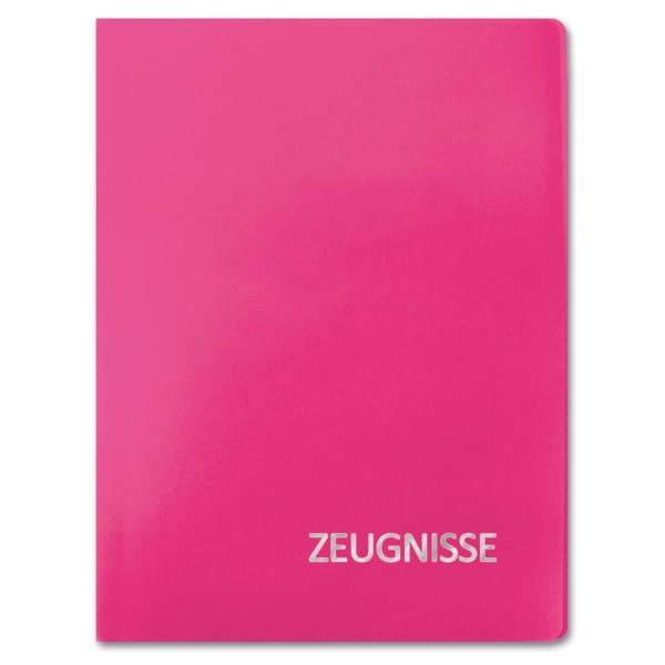 Roth Zeugnismappe Magenta A4, Umschlag aus PP-Folie