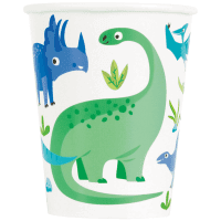 Pappbecher Kleine Dinosaurier, 256 ml
