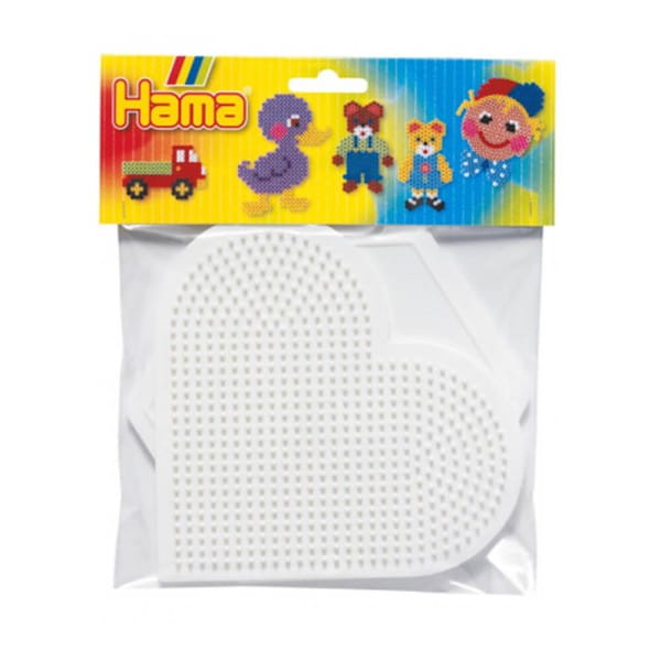 Hama Beutel mit 2 Midi-Stiftplatten, gr. Herz &amp; gr. Sechseck