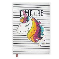 Roth Schülerkalender Unicorn 15,5x20,5cm, 3D-Effekt mit Glitter