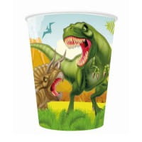 Pappbecher Dinosaurier Party, 256 ml