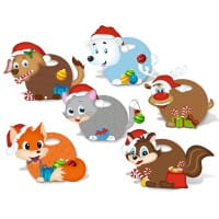 URSUS Lustige Geschenktaschen Weihnachten