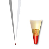Roth XXL-Basteltüte, weiß, 100cm, eckig, Rot(h)-Spitze, Tüllverschluss